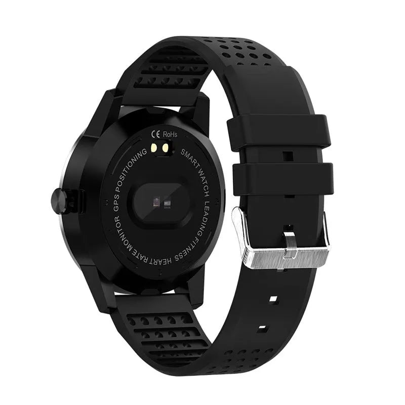 T2 smart bracelet with colour screen showing heart rate and step count display