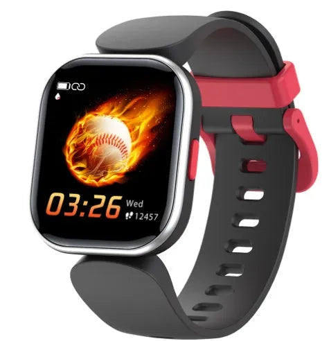 H39T smart children's watch with blue TPU strap and 1.4-inch touchscreen displayed on wrist
