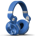 Blue Bluedio T2 Plus wireless Bluetooth on-ear headset with headband and 57mm drivers