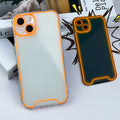 Glow in the dark Christmas soft shell phone case for iPhone in green, orange, blue, yellow, or pink.
