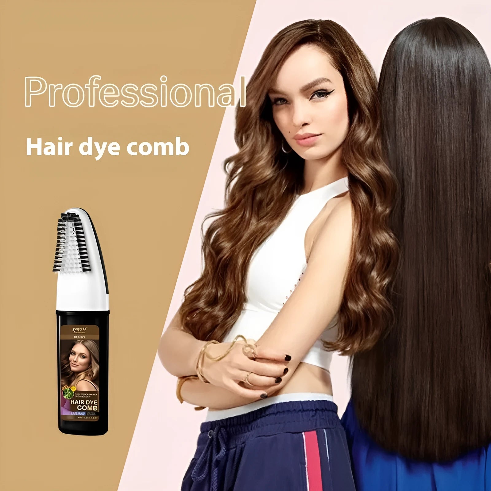 200ml bottle of permanent hair colour cream in brown, dark brown or wine red shade