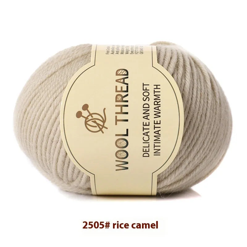 Domestic wool hand knitting yarn for baby clothes in multiple colour options