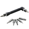 L-shaped double-headed socket wrench with ten drill bits in 45# steel construction