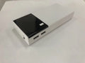 Black rice design 20000mAh power bank showing compact rectangular shape and charging port