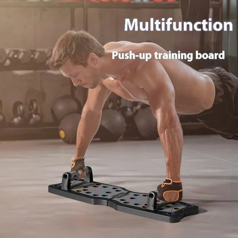 ABS plastic push up support plate fitness equipment on a floor, colour options available.