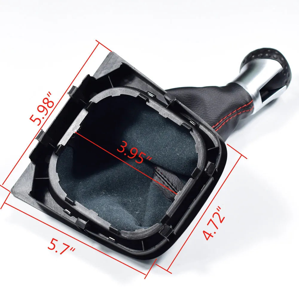 Genuine leather gear shift dust boot for Volkswagen Golf manual transmission with 12mm installation hole