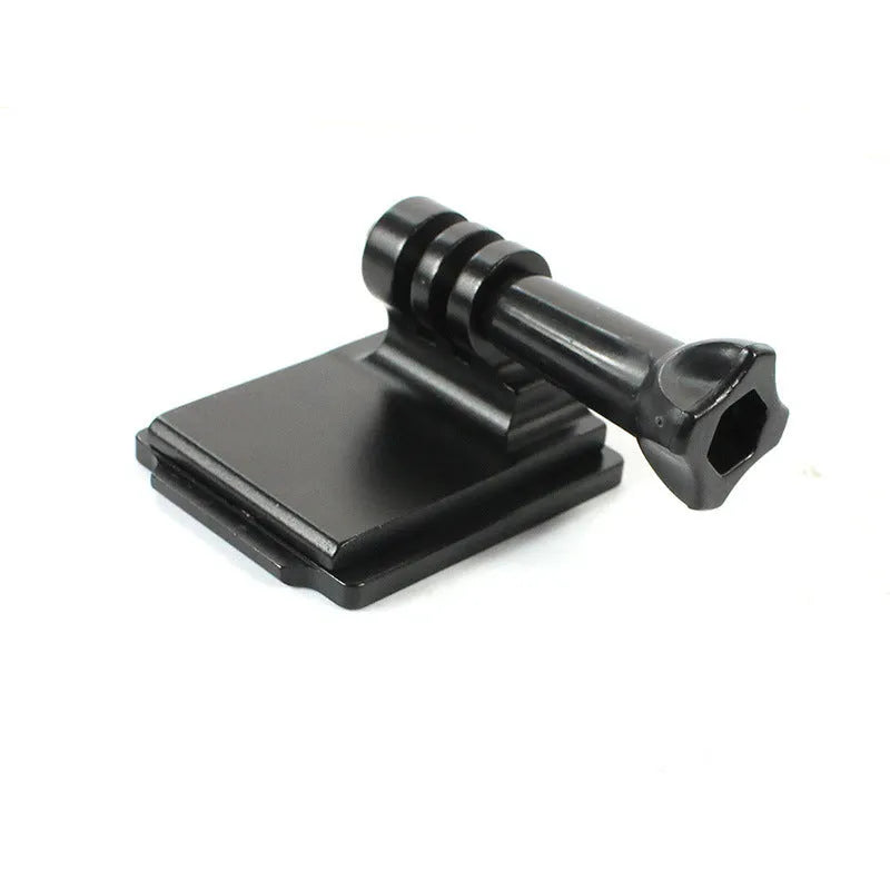 Black aluminium alloy helmet holder with quick-release bracket for GoPro 3 and 4 cameras