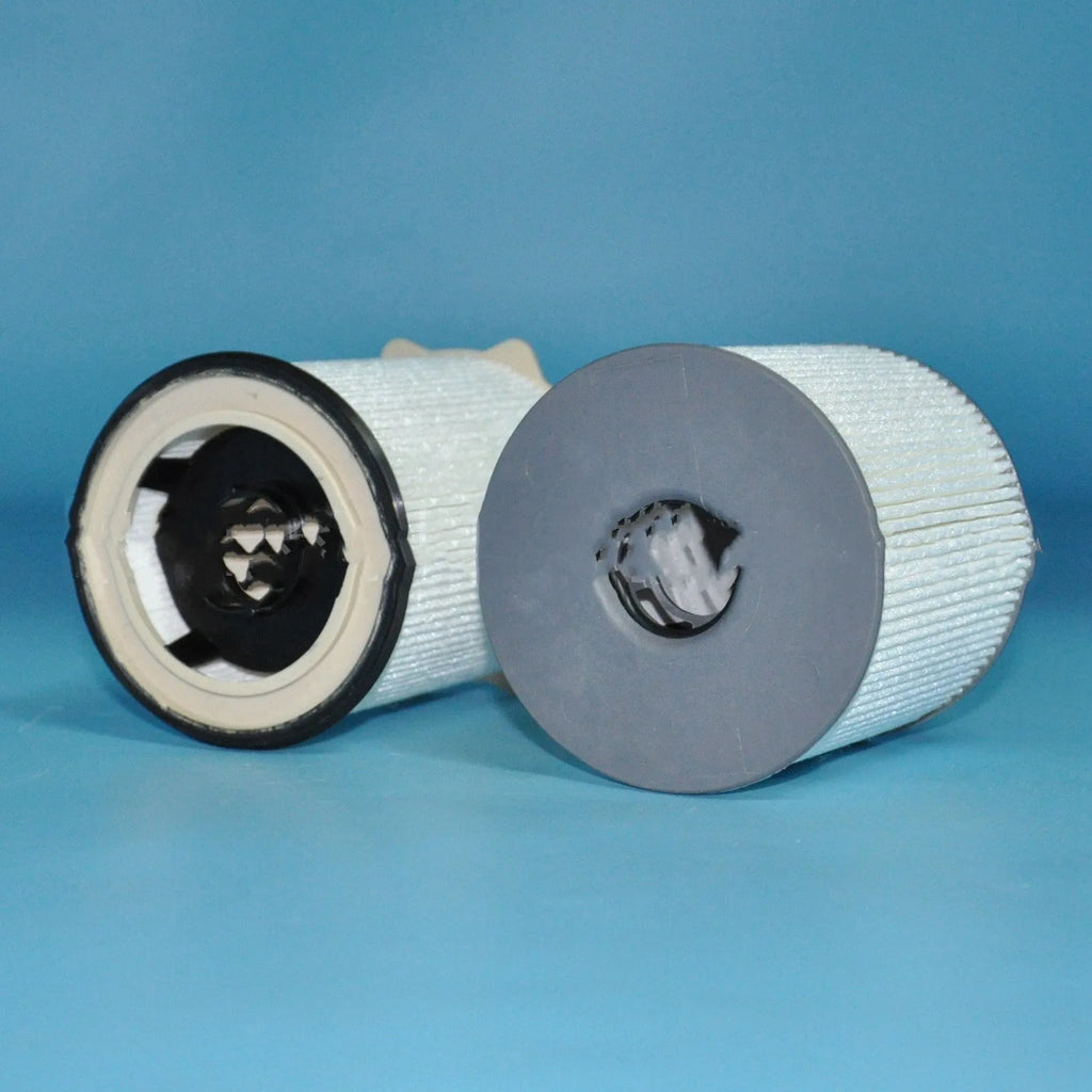 RAM diesel truck fuel filter kit with white spin-on canister and nitrile rubber sealing ring.