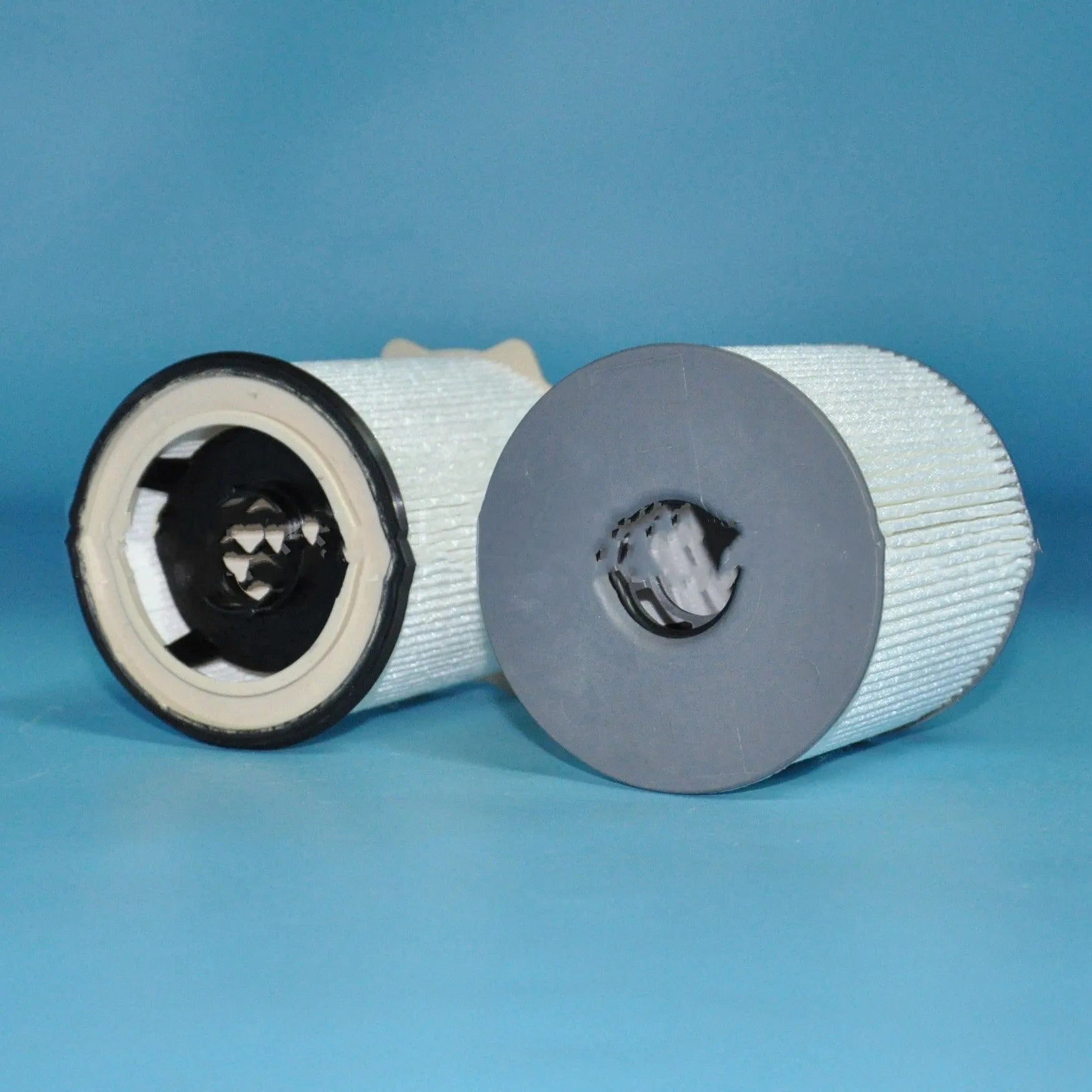 RAM diesel truck fuel filter kit with white spin-on canister and nitrile rubber sealing ring.