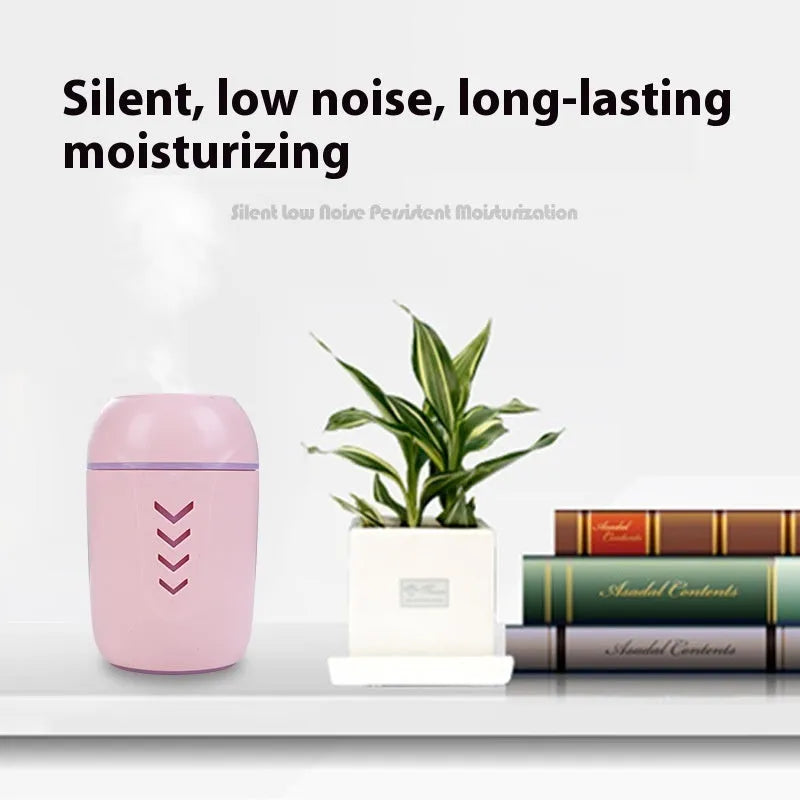 Round portable air purifier in blue colour with USB cable for vehicle, home, and office use