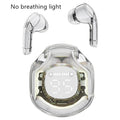 Transparent warehouse Bluetooth headset in white, black, pink, sky blue or violet with 15m wireless range