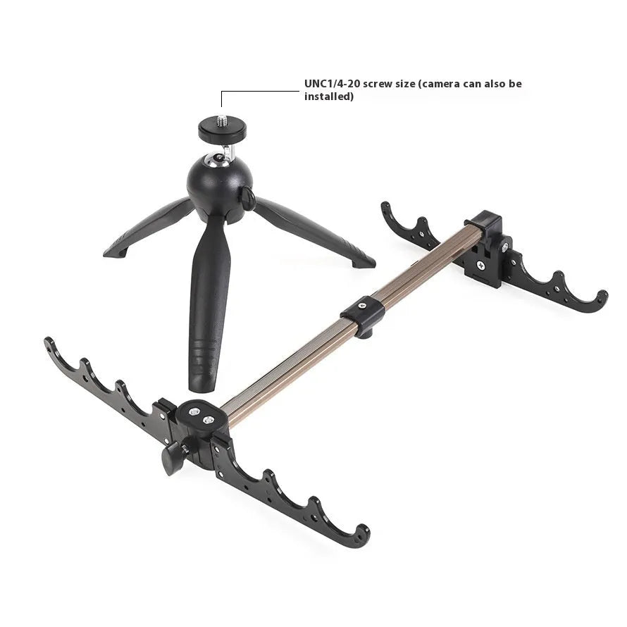 Aluminium alloy ice fishing triangle rod holder bracket tripod for small fishing rods