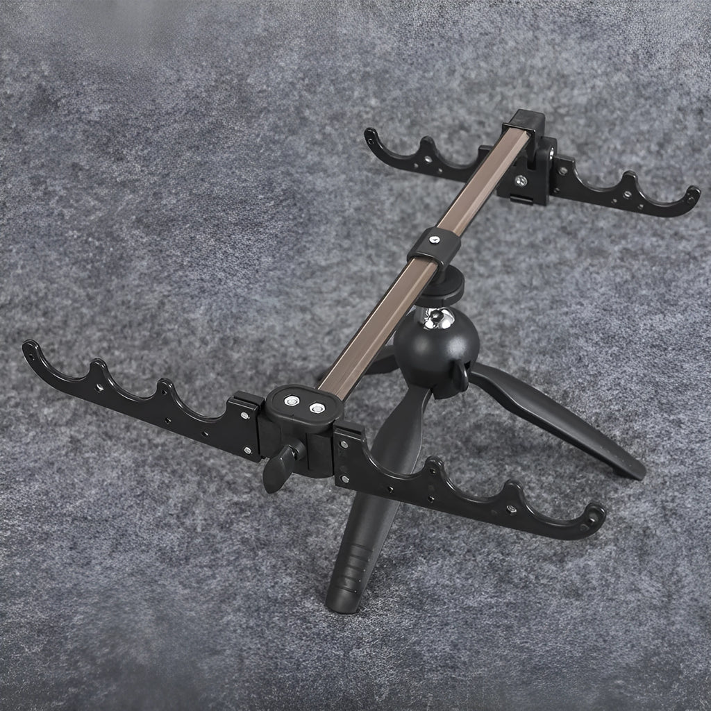 Aluminium alloy ice fishing triangle rod holder bracket tripod for small fishing rods