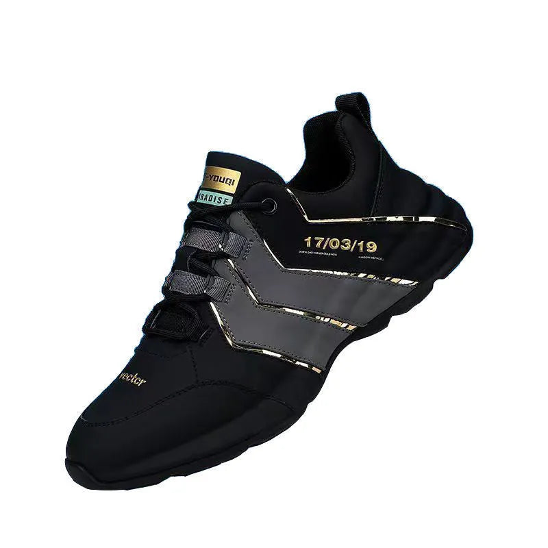 Men's thick sole casual sneakers with mesh lining in multiple colour options