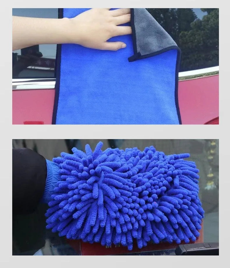 26-piece car cleaning brush kit with various PP bristle brushes for tyre and interior detailing