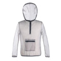 Smoky grey insect-proof mesh jacket for outdoor activities like hiking and camping
