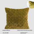 Brown gold quilted cotton cushion with Chinese antique style three-dimensional pattern