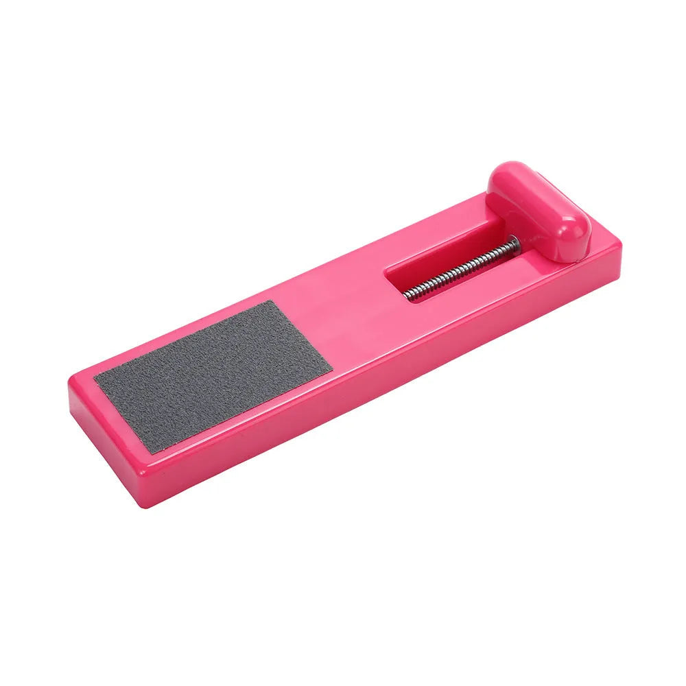 Pink and white ballet foot trainer for instep strength and rotation exercises