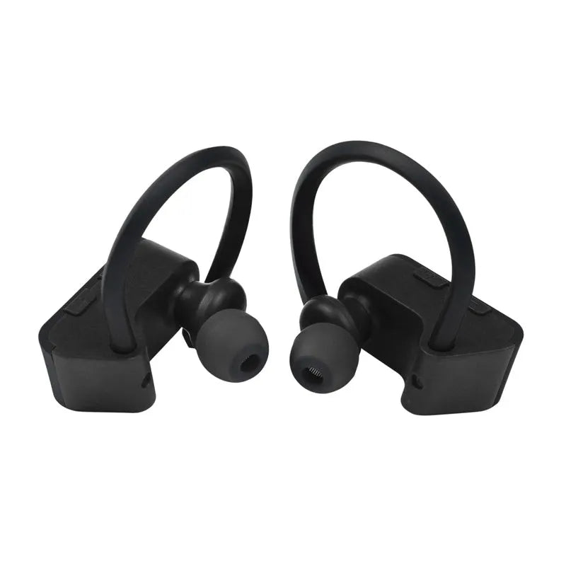 Wireless Bluetooth earphones with ergonomic in-ear design available in black, grey and red colours