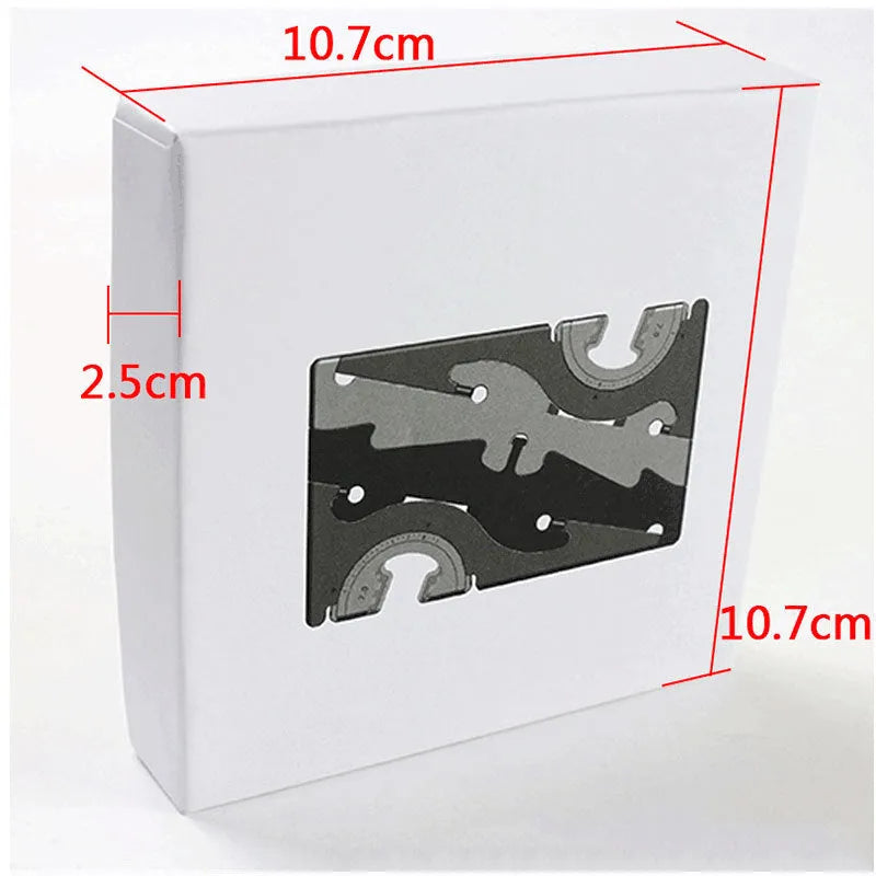 Plastic card style mobile phone holder showing adjustable bracket in multiple colour options