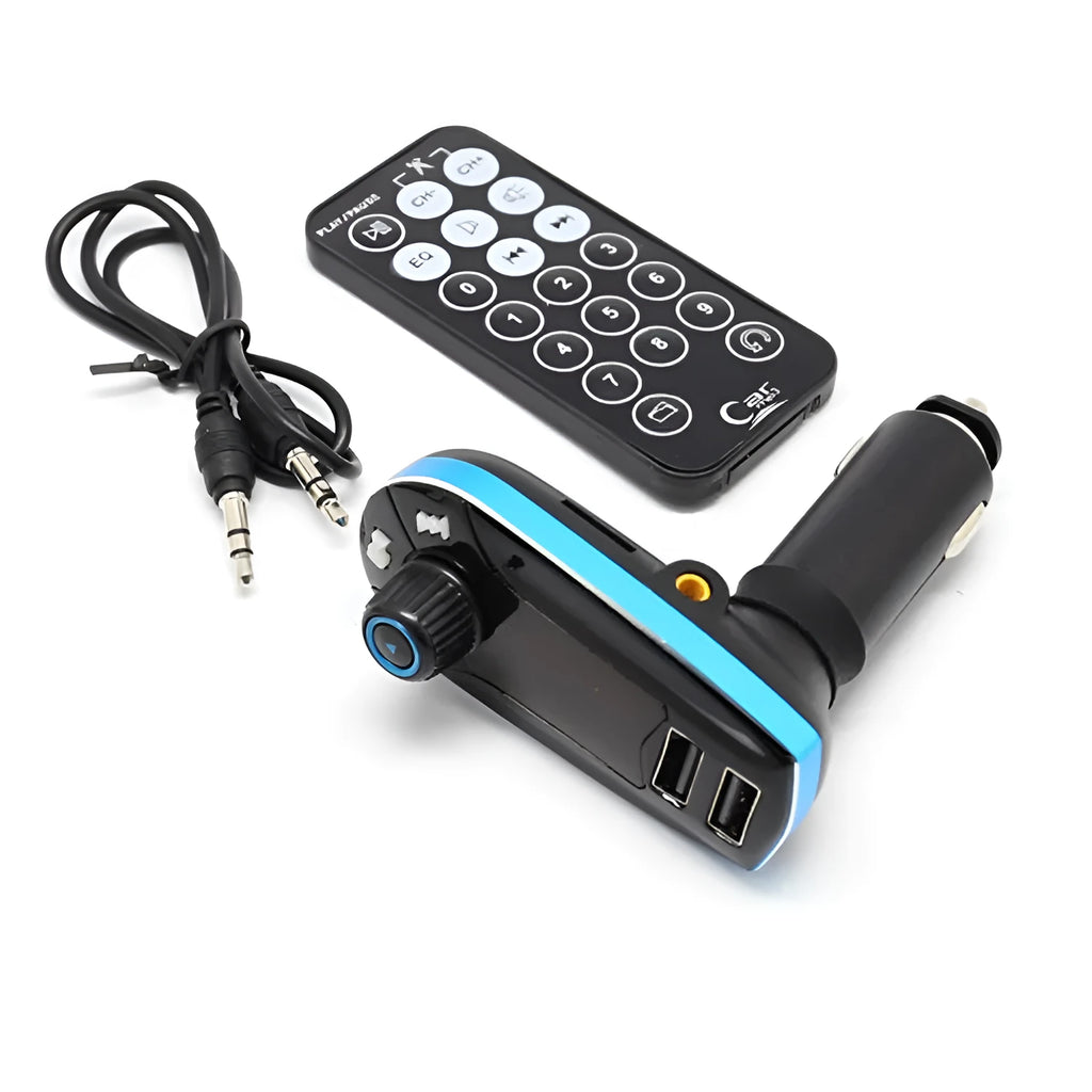 BT618C vehicle Bluetooth FM transmitter car MP3 player with LCD screen and USB port