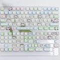 Colourful cat and puppy themed mechanical keyboard PBT keycap set with sublimation printing