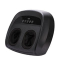 Flip automatic foot massager in black on a white background, showing controls for timer and functions.