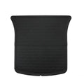 TPR material floor mat set for Tesla Model Y showing foot mats, tailbox mats, and storage box mats.