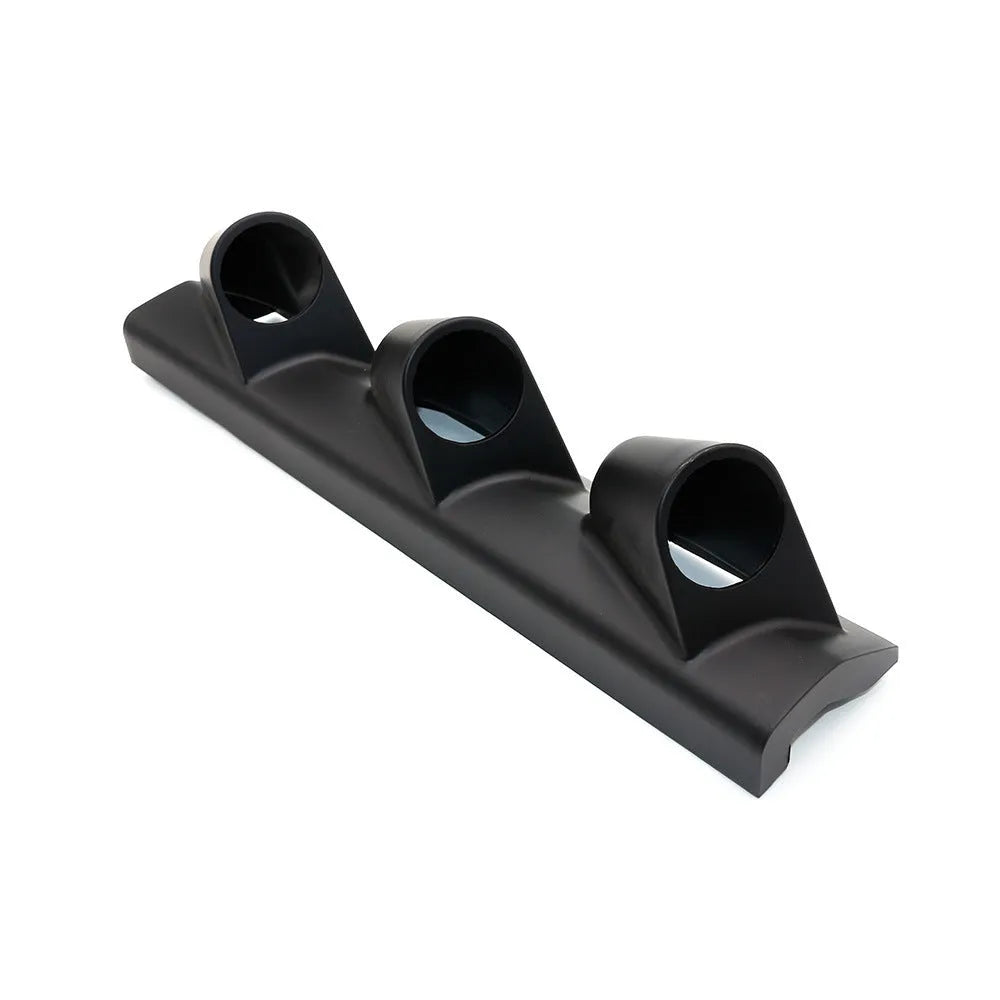 Black three-hole right-drive racing car instrument stand for 52mm gauges