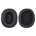 Pair of black soft PU leather replacement ear pad covers for Sony MDR-1R headphones.