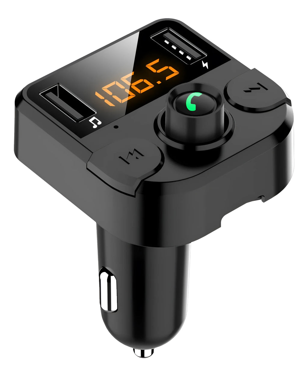 BT36B black car MP3 Bluetooth player with 1.1-inch display for cigarette lighter power