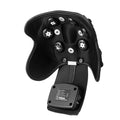 Knee massager unit with infrared heat therapy, adjustable temperature control, and included knee pads and shoulder pads.
