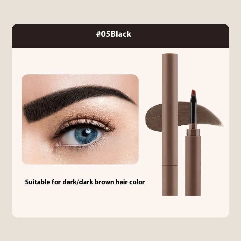 Double-headed eyebrow cream for natural brow shaping in five colour shades