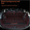 Mitsubishi Outlander boot liner mat with 3D edging in black with red trim line