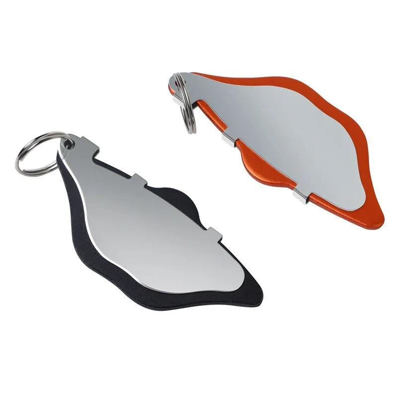 Mountain bike disc brake pads with metal brake linings in black and orange colour options