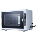 Silver ultraviolet steriliser unit with stainless steel interior for salon tools