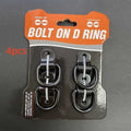 Galvanized carbon steel floor hook with black finish for truck cargo securing