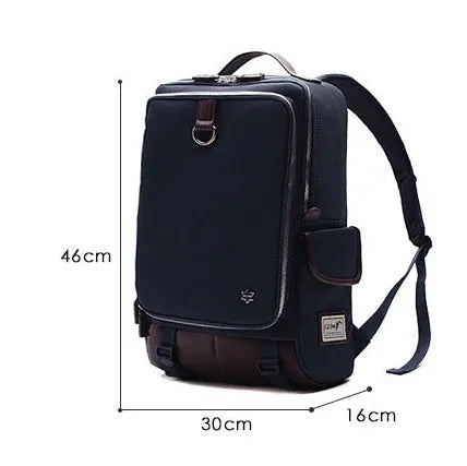 Modern Korean design men's backpack in Oxford cloth with 30x16x46cm dimensions