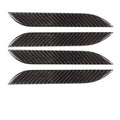 Carbon fibre door handle protection patches for Tesla Model S interior