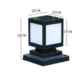 Solar garden lights with LED illumination for outdoor courtyard and landscape areas