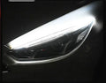 Car LED daytime running light strip with flowing turn signal function in silicone housing