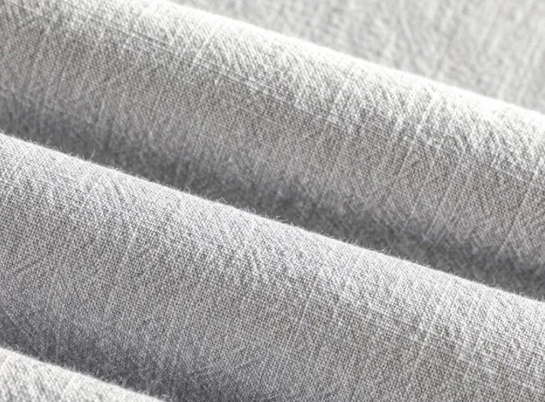 Men's loose fit cotton linen casual shirt in solid colour options