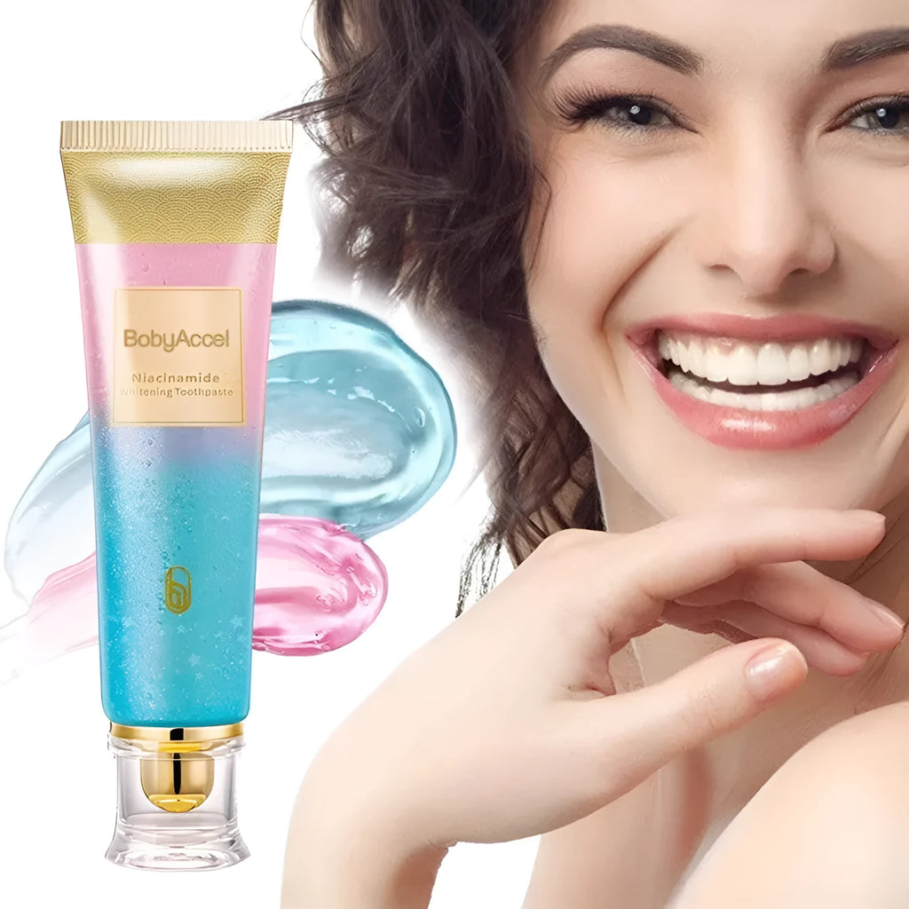 Nicotinamide whitening toothpaste tube with 100g net content for adult dental care