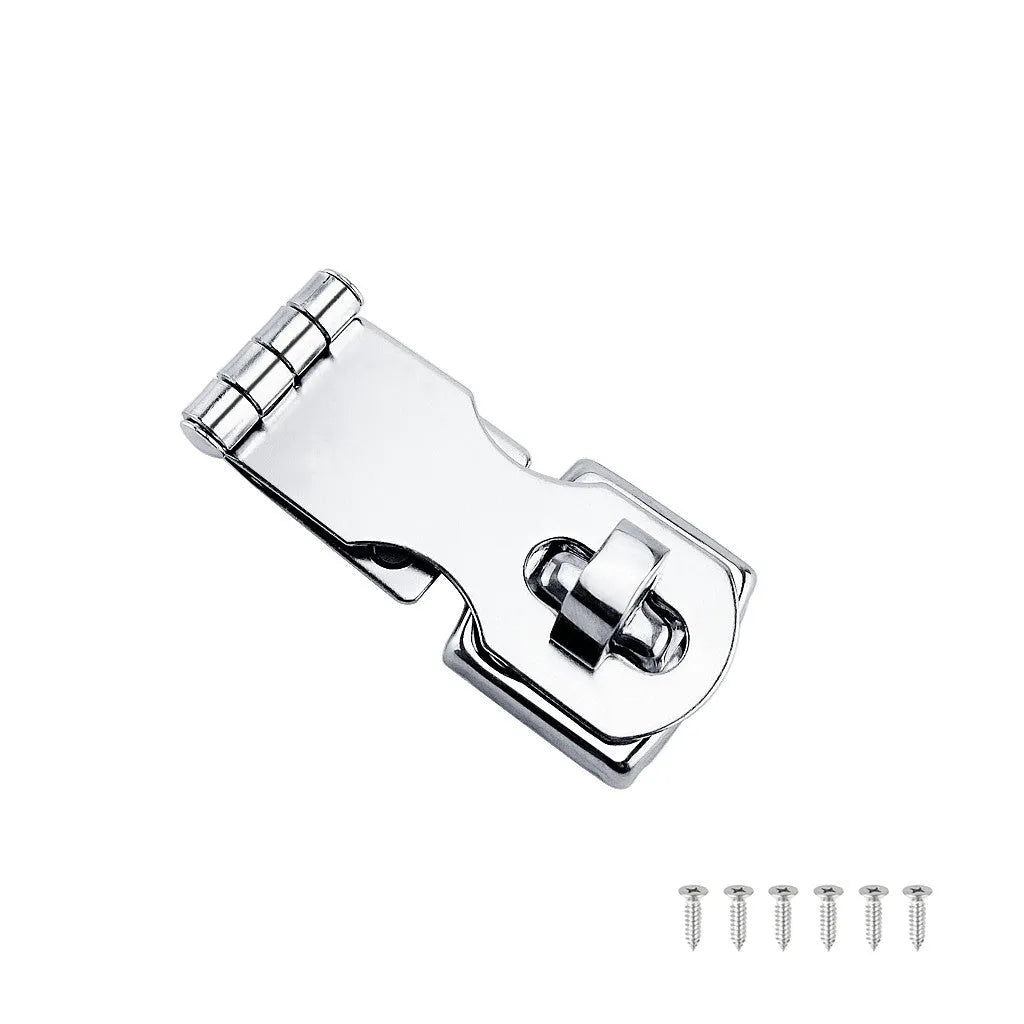 304 stainless steel lock hasp latch bolt with mirror finish for drawer and cabinet security