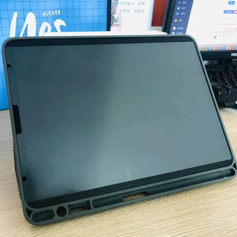 Second generation magnetic painting film for iPad screen protection with application tools