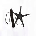 Black football juggling belt with 2 metre length for solo training practice