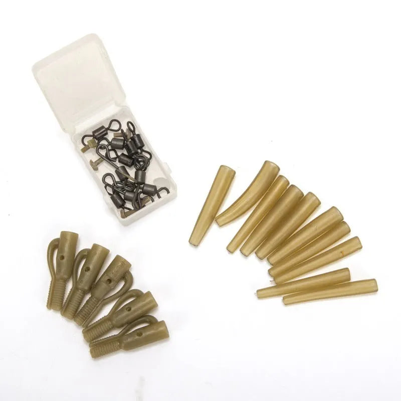 European carp fishing 30-piece accessory card with anti-winding pipes, threaded hoses, rotation pieces and screws
