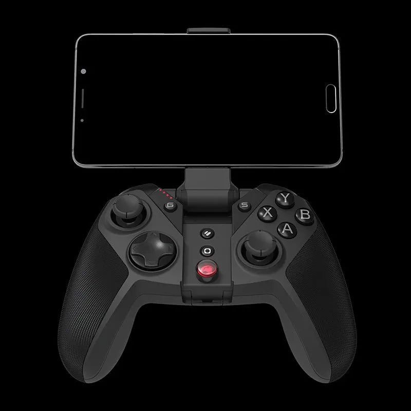 Black Gaishi game controller with type-C port on a dark surface