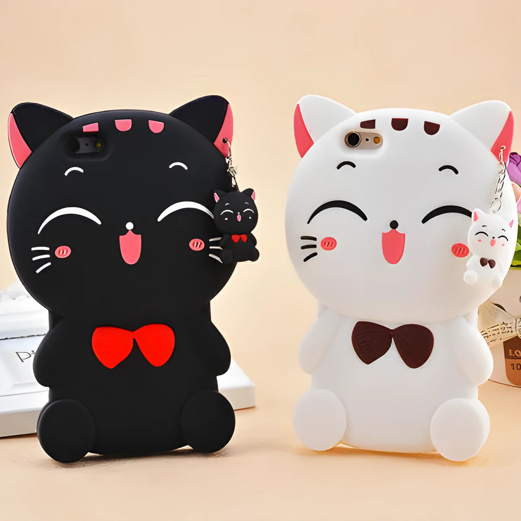 Soft silicone phone case with edge-proof protection shown on a smartphone.