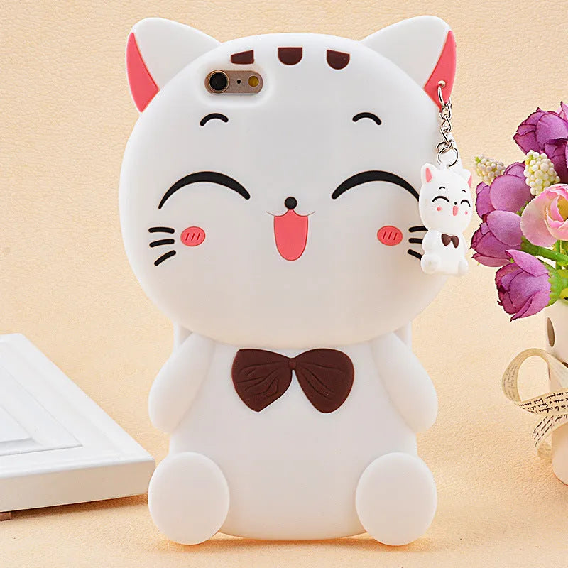 Soft silicone phone case with edge-proof protection shown on a smartphone.